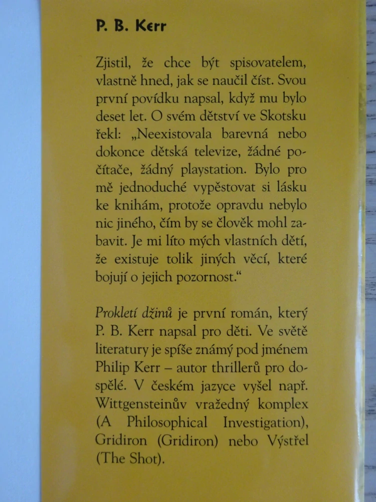 PROKLETÍ DŽINŮ, FARAONOVA KLETBA, P. B. KERR, **an
