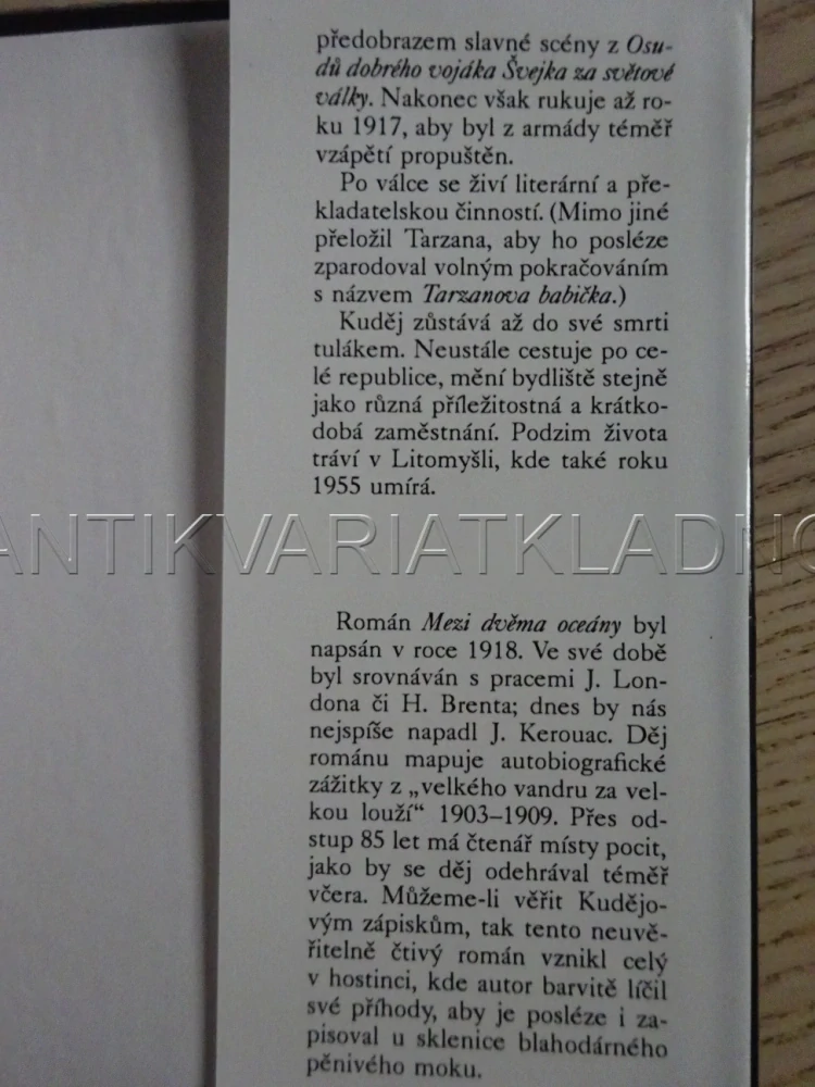 MEZI DVĚMA OCEÁNY, Z. M. KUDĚJ, **an
