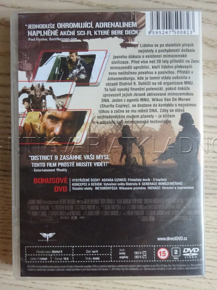 DISTRICT 9, DVD FILM