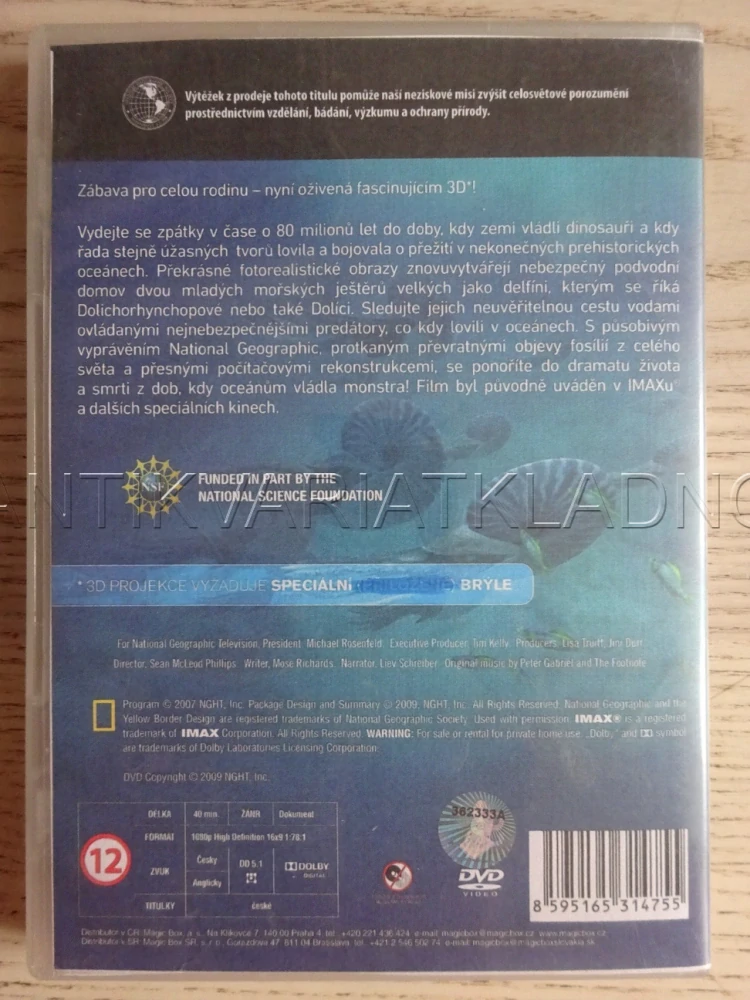 MONSTRA OCEÁNŮ 3D, DVD FILM DOKUMENT