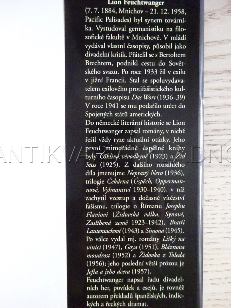 LIŠKY NA VINICI, LION FEUCHTWANGER, **an