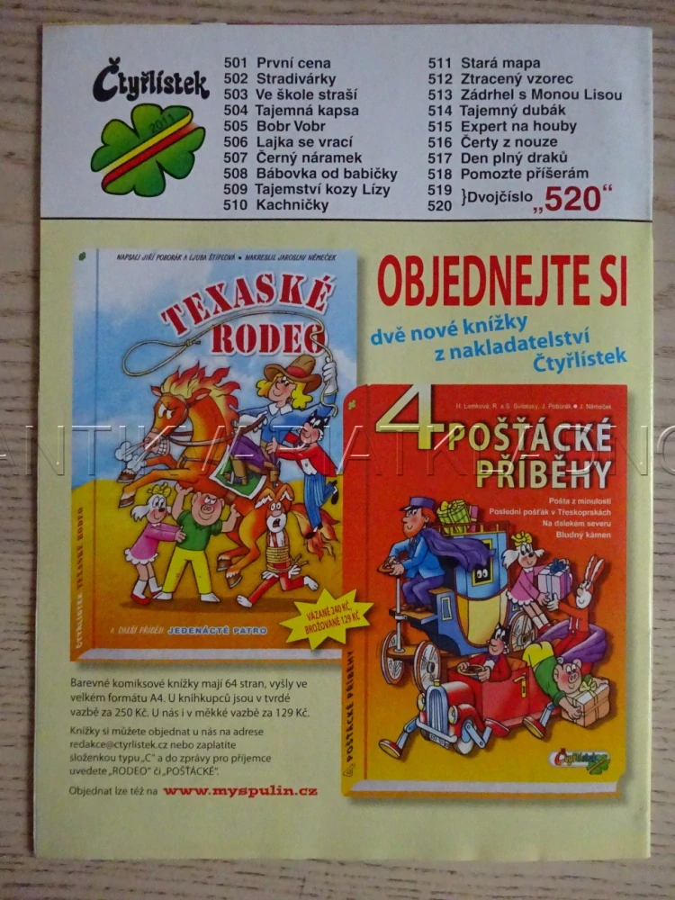 ČTYŘLÍSTEK 511 - STARÁ MAPA