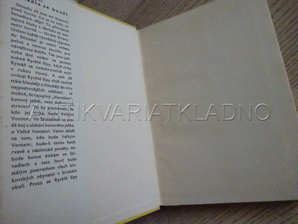 STÍNADLA SE BOUŘÍ, JAROSLAV FOGLAR, RYCHLÉ ŠÍPY, KONEČNÝ, KRUM, 1970, **an