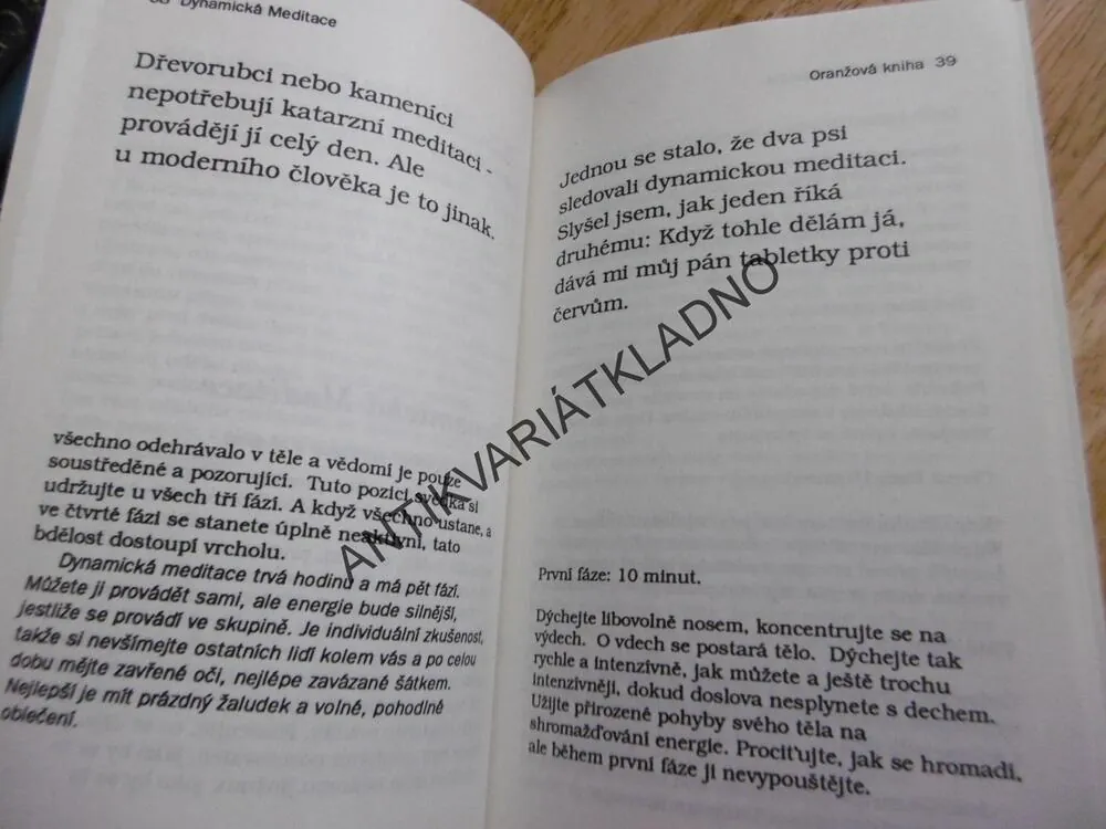 ORANŽOVÁ KNIHA MEDITAČNÍ TECHNIKY, OSHO