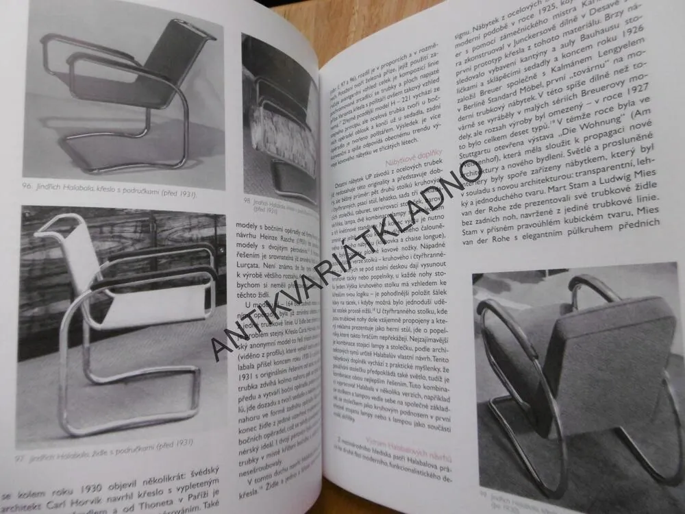 JINDŘICH HALABALA A SPOJENÉ UMĚCKOPRŮMYSLOVÉ ZÁVODY BRNO, DESIGN, NÁBYTEK