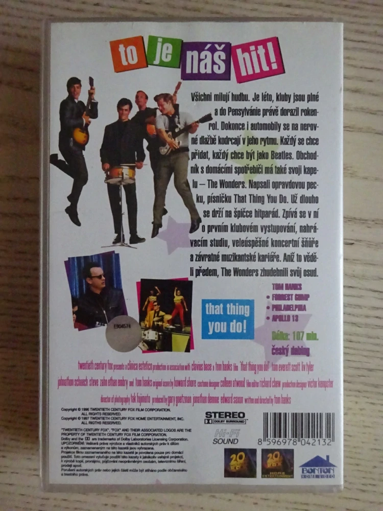 TO JE NÁŠ HIT, TOM HANKS, VHS VIDEOKAZETA