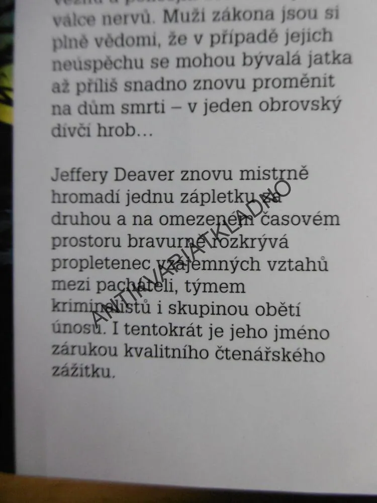 DÍVČÍ HROB, JEFFERY DEAVER