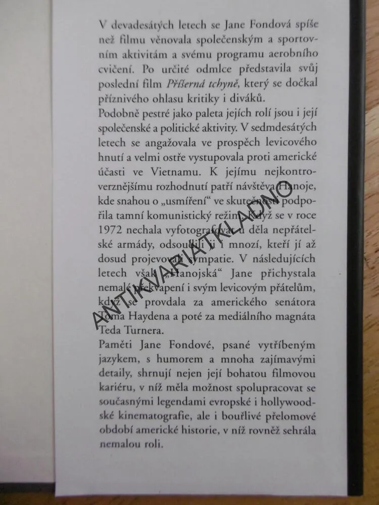 JANE FONDOVÁ, TAK ŠEL MŮJ ŽIVOT, FILM, HEREČKA, **an