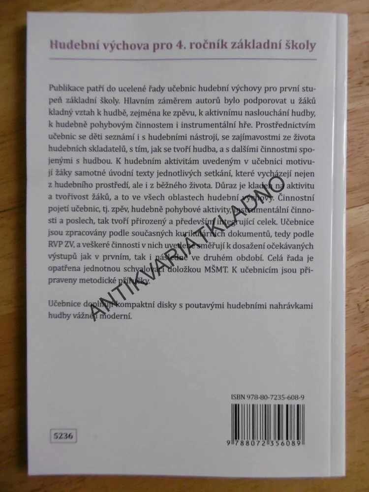 HUDEBNÍ VÝCHOVA 4., PRO ZÁKLADNÍ ŠKOLY