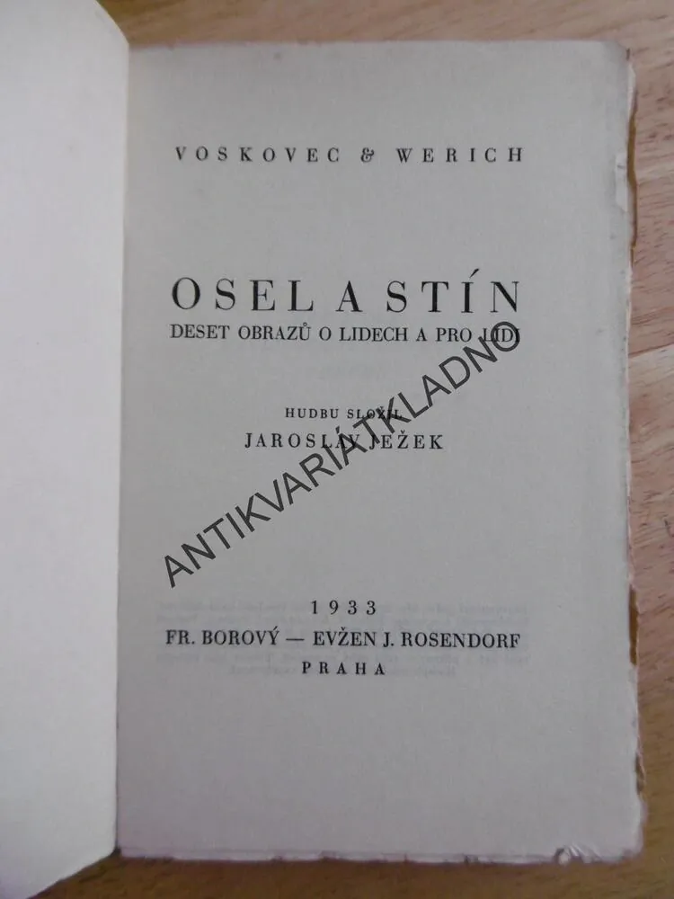 OSEL A STÍN, VOSKOVEC A WERICH,