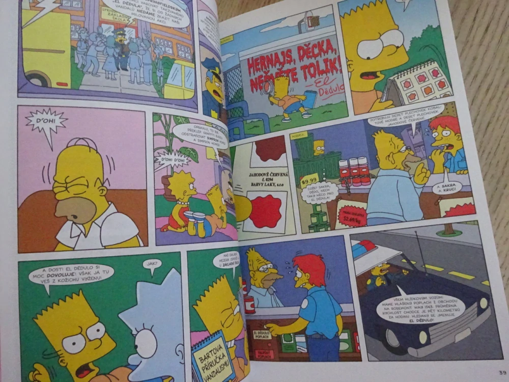 SIMPSONOVI, KOMIKSOVÝ ÚLET, KOMIKS, **an