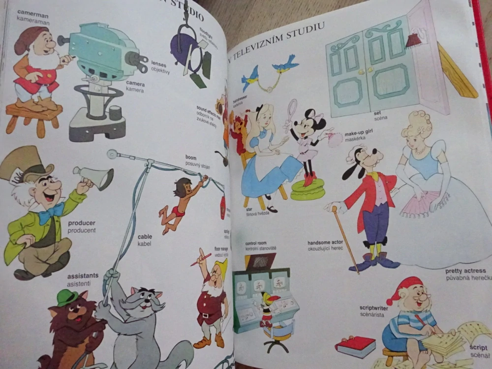 VELKÝ OBRÁZKOVÝ SLOVNÍK, ANGLICKO-ČESKÝ, DISNEY, **an