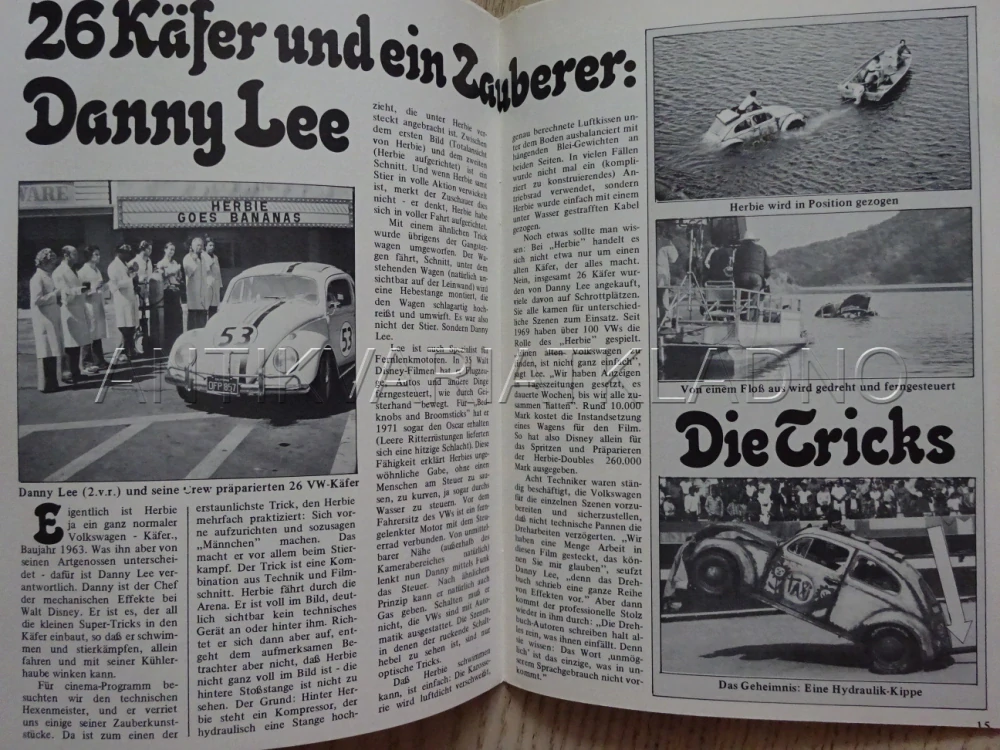 HERBIE A POKLAD INKŮ, FILM, BIO PROGRAM NĚMECKY