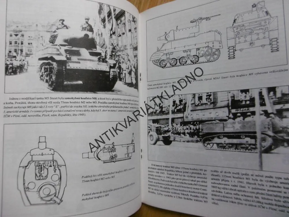 US ARMY, ČECHY 1945, KOLOVÁ A PÁSOVÁ TECHNIKY