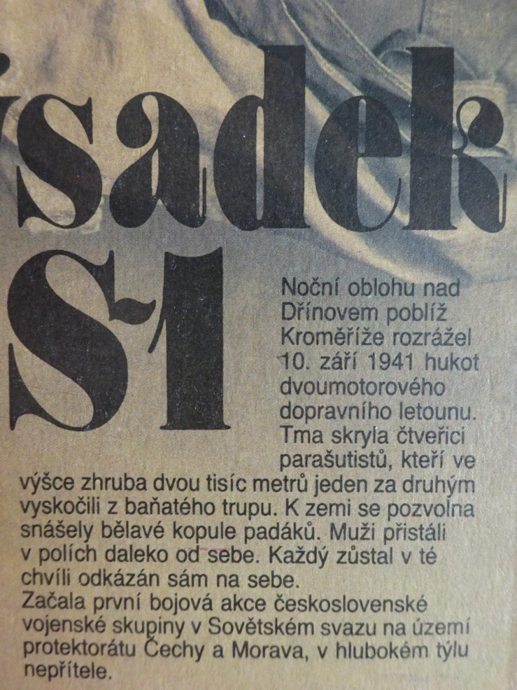 VÝSADEK S1, KAREL RICHTER, VLASTIMIL KOŽNAR, **an