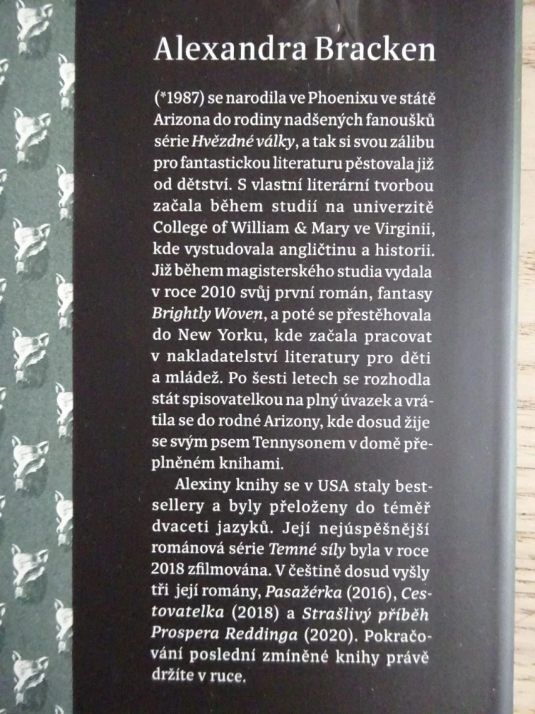 POSLEDNÍ ŽIVOT PRINCE ALASTORA, ALEXANDRA BRACKEN, **an