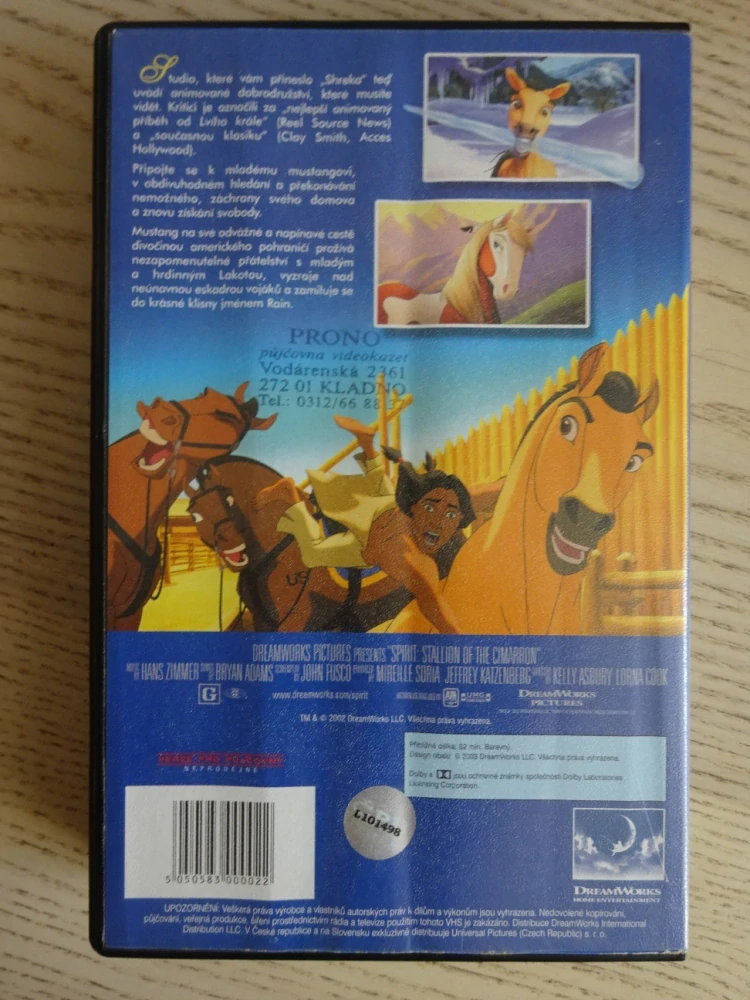 MUSTANG, HŘEBEC Z CIMARRONU, VHS VIDEOKAZETA
