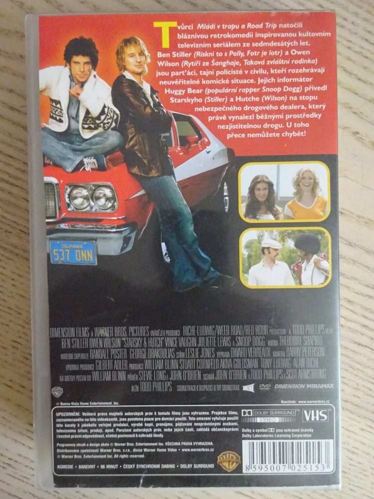 STARSKY A HUTCH, VHS VIDEOKAZETA