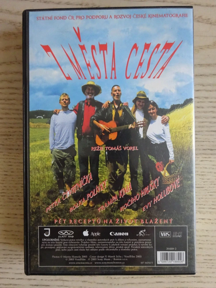Z MĚSTA CESTA, VHS VIDEOKAZETA