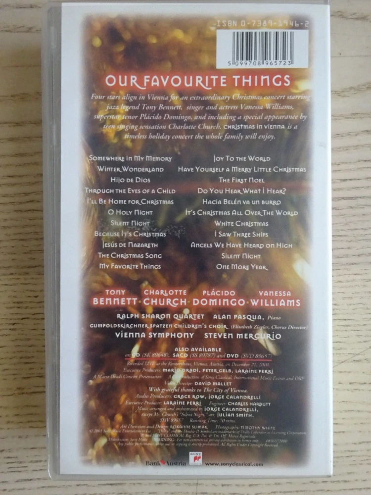 OUR FAVOURITE THINGS, OPERA, VHS HUDBA
