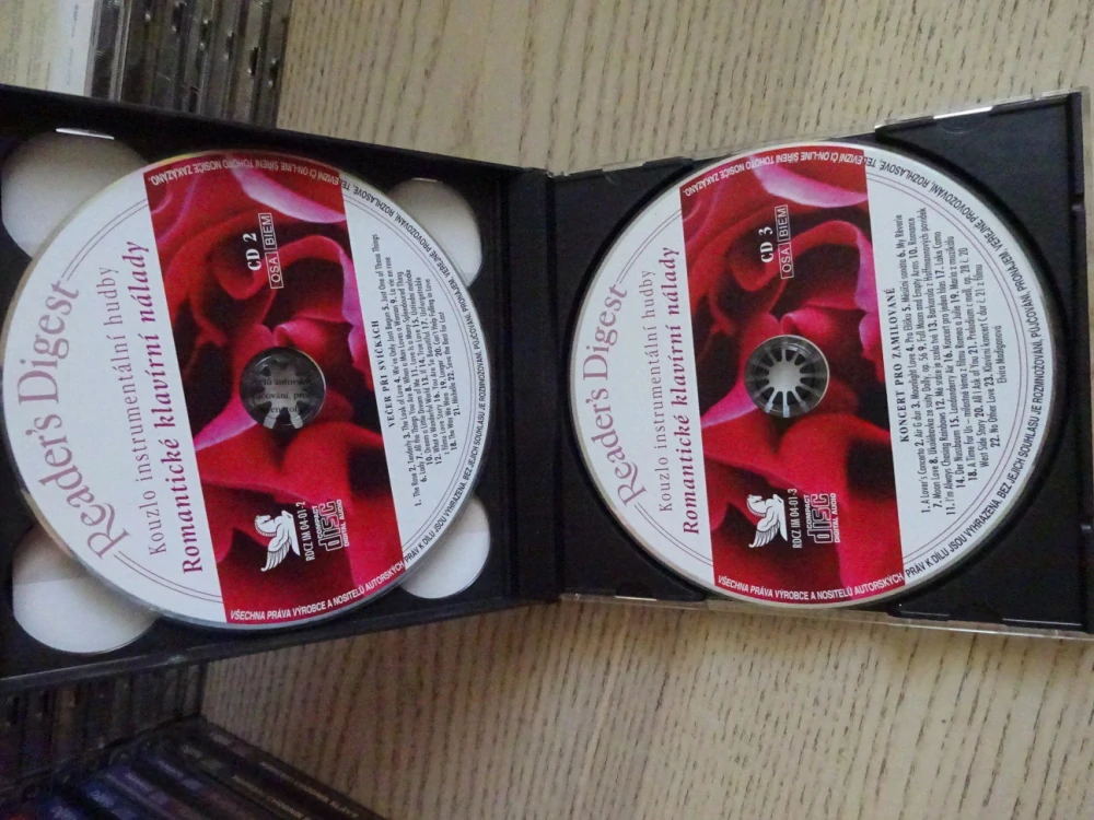 KOUZLO INSTRUMENTÁLNÍ HUDBY, ROMANTICKÉ KLAVÍRNÍ NÁLADY, 3X CD HUDBA