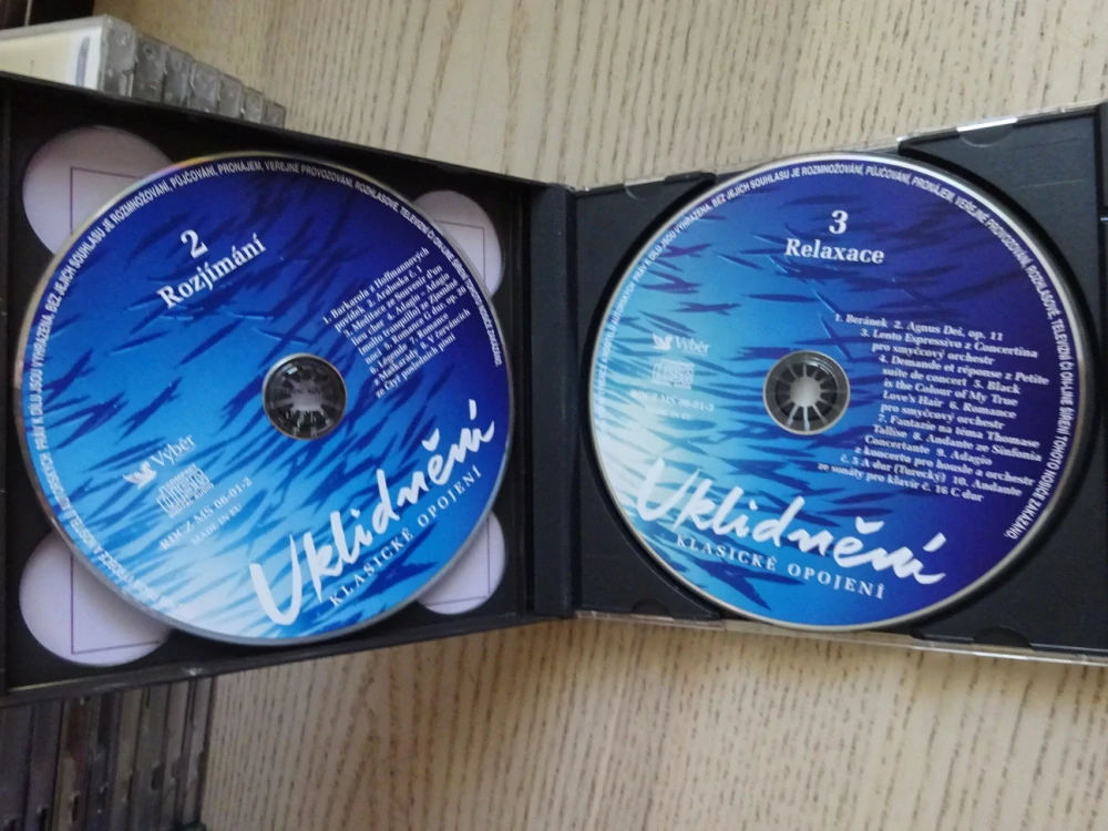 UKLIDNĚNÍ, KLASICKÉ OPOJENÍ, 3X CD HUDBA