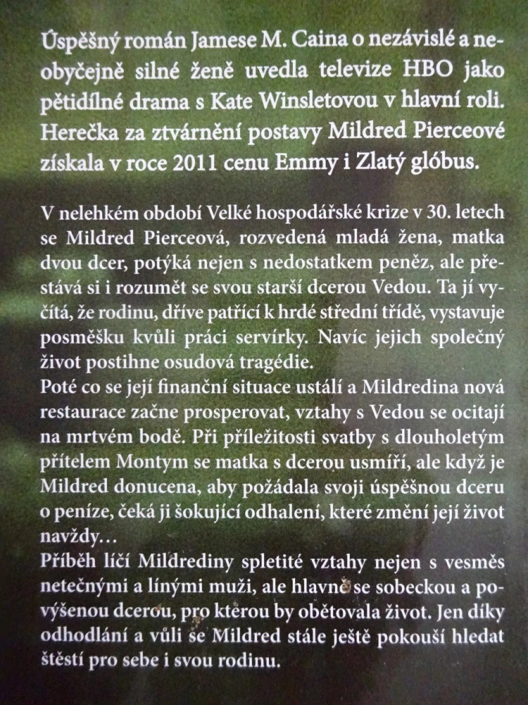MILDRED PIERCEOVÁ, JAMES M. CAIN, **an