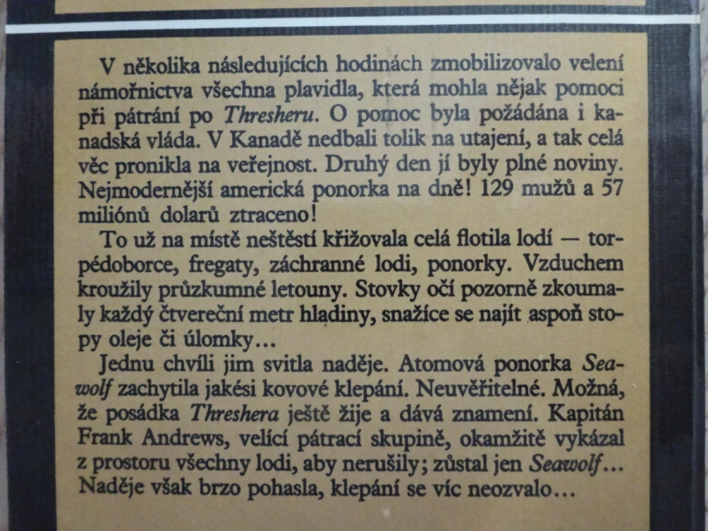 STÍNY MOŘSKÝCH HLUBIN, STANISLAV BÁRTL, **an