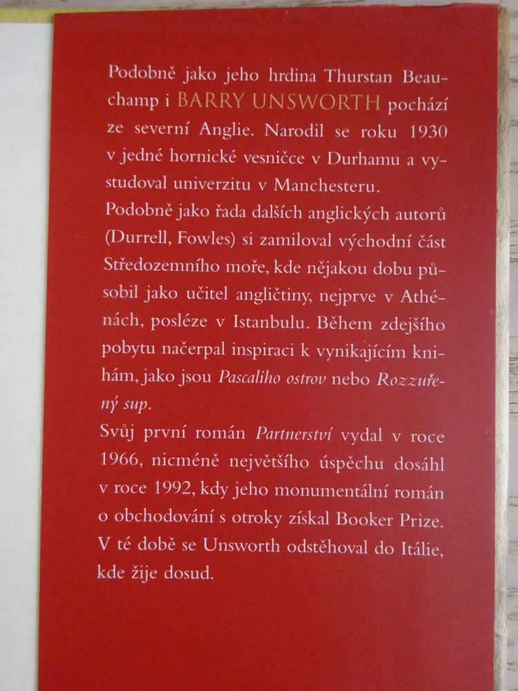 TANEČNICE, BARRY UNSWORTH, **an