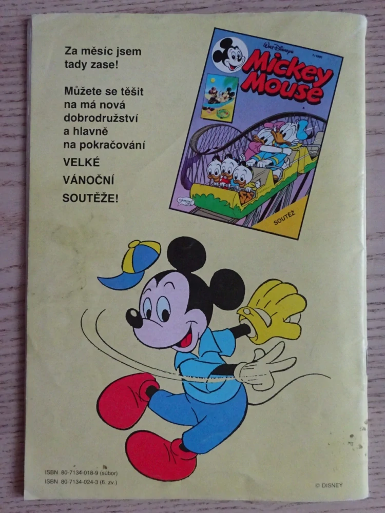 MICKEY MOUSE, KOMIKS, DISNEY, 6/1991