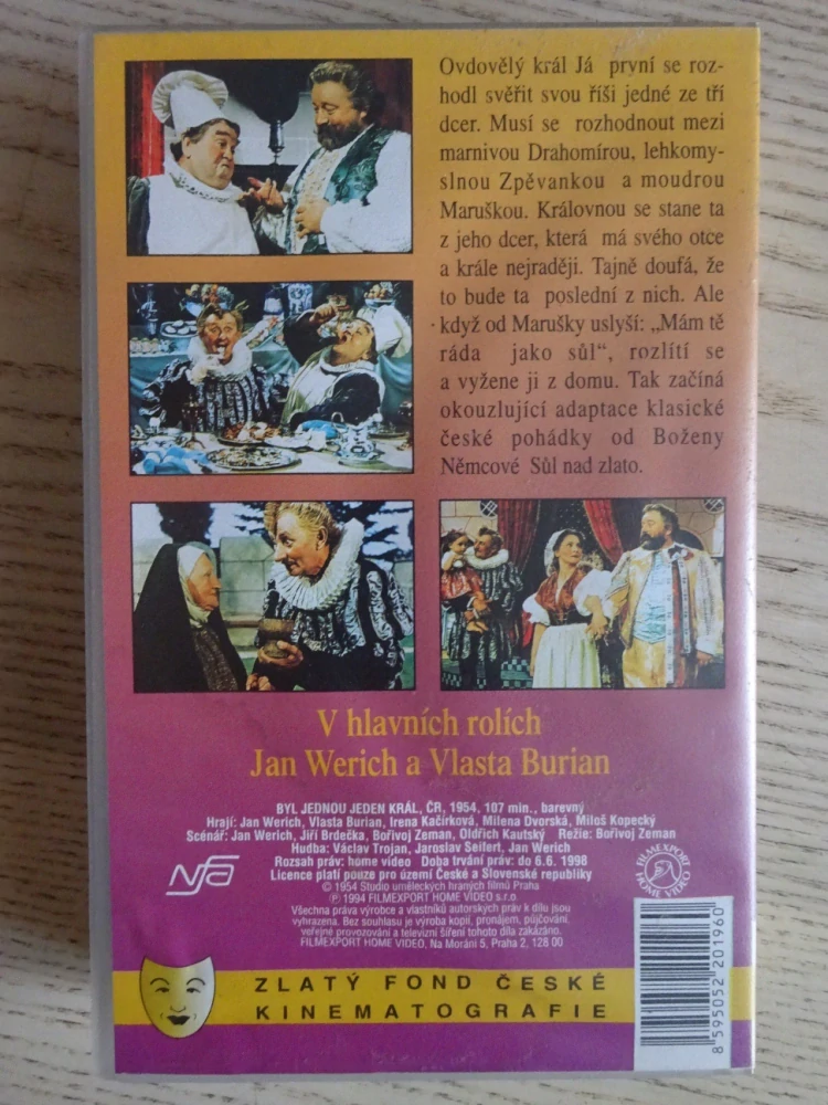 BYL JEDNOU JEDEN KRÁL, VHS