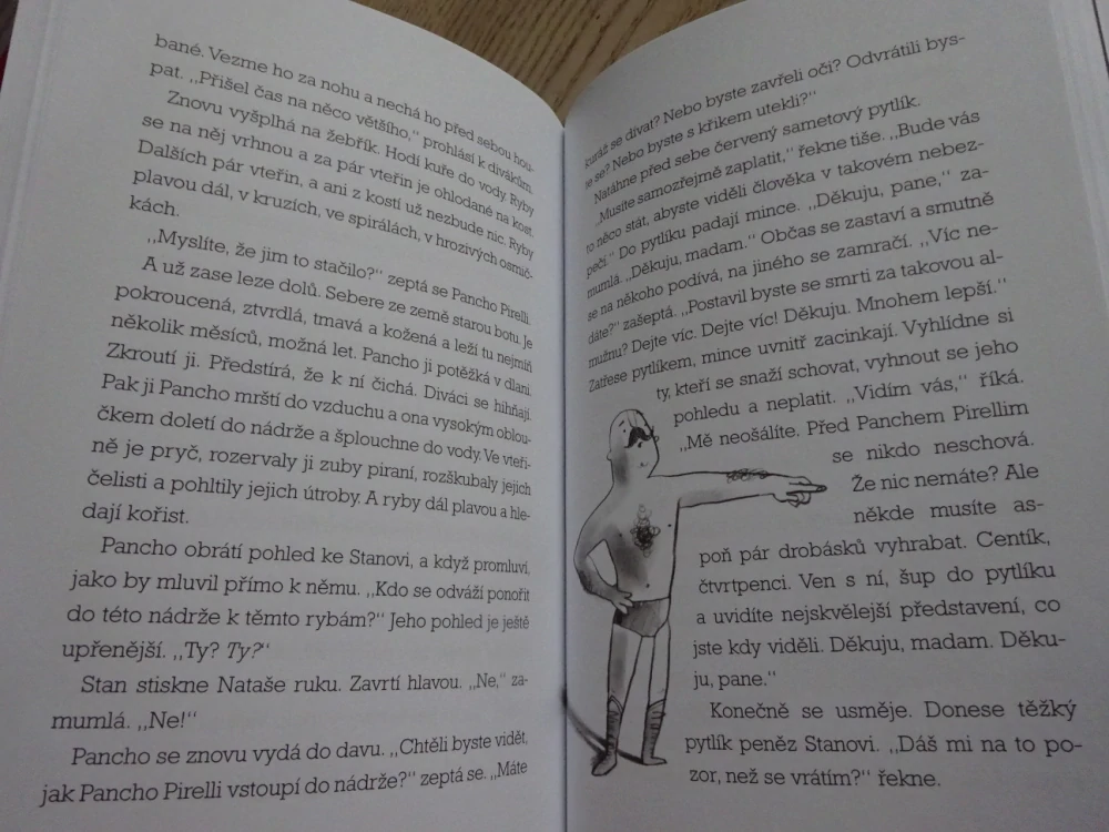 KLUK, CO SE KOUPAL S PIRAŇAMI, DAVID ALMOND, **an