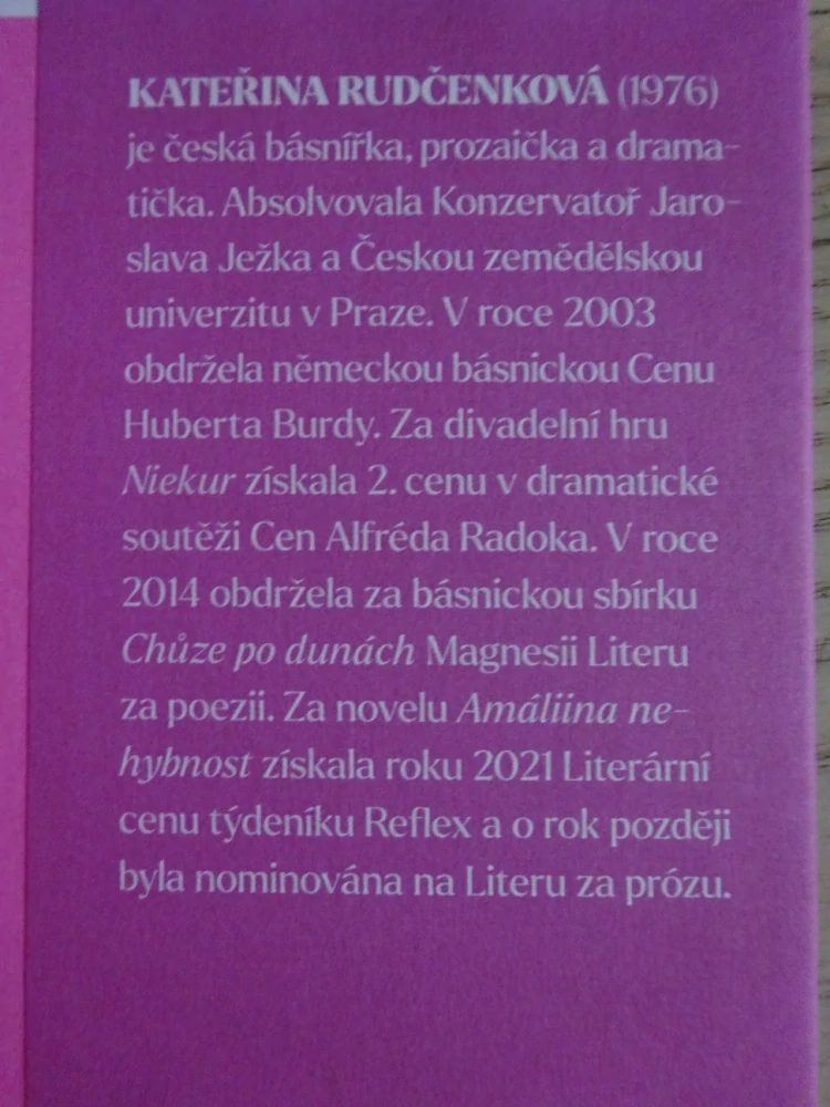 TCHYNĚ NEMÁ JAZYK, KATEŘINA RUDČENKOVÁ, **an