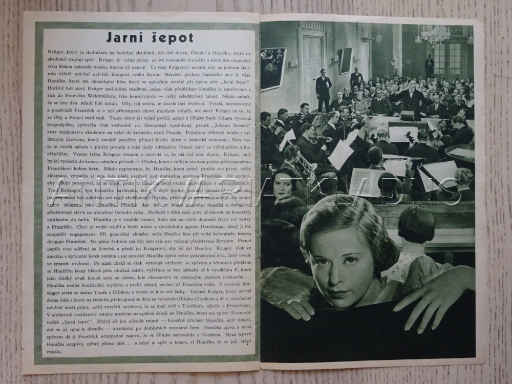 JARNÍ ŠEPOT, A. KERNOVÁ, BIO PROGRAM Č. 122, 1934