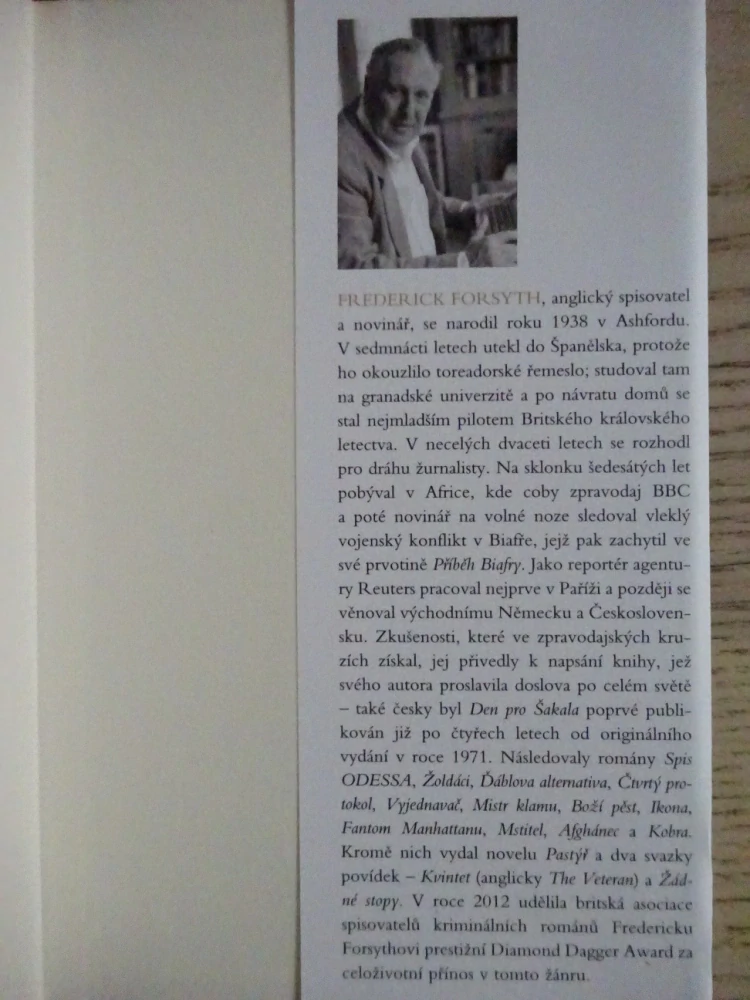 AFGHÁNEC, FREDERICK FORSYTH, **an