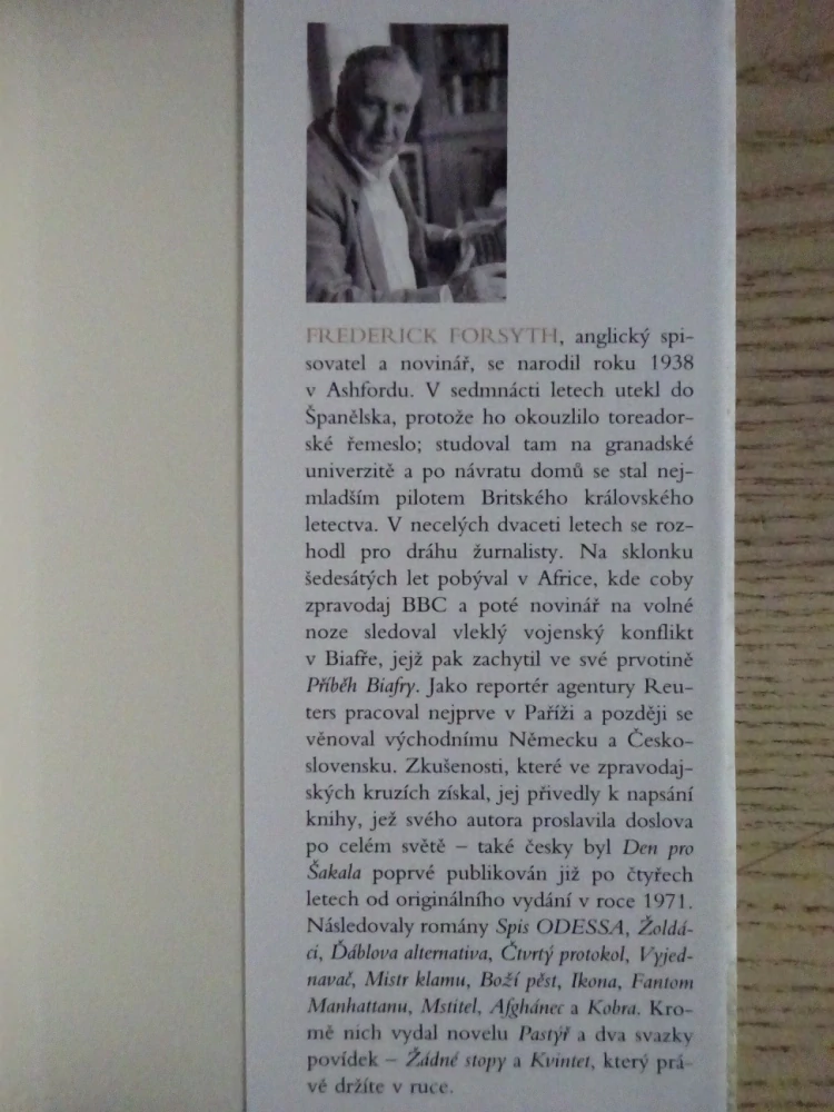 KVINTET, FREDERICK FORSYTH, **an
