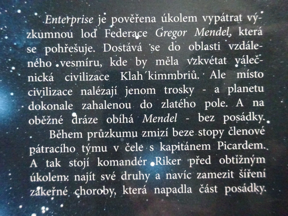 STAR TREK NOVÁ GENERACE, VÝKŘIK DO TMY, MICHAEL JAN FRIEDMAN, **an