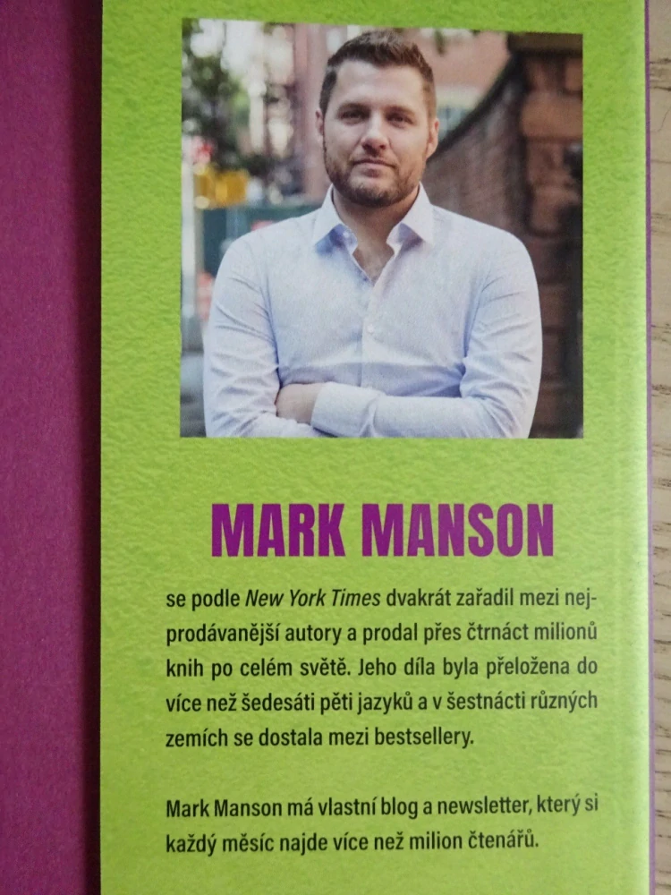 DŮMYSLNÉ UMĚNÍ JAK MÍT VŠECHNO U PRDELE, MARK MANSON, **an