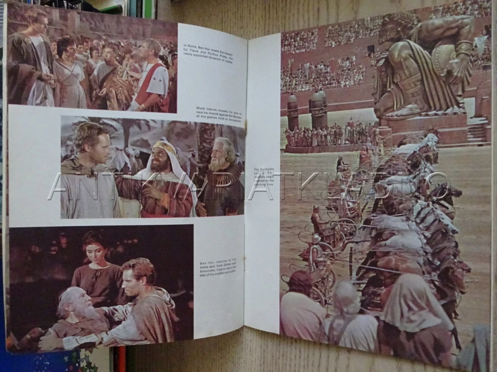BEN HUR, CH. HESTON, ANGLICKY, PROGRAM