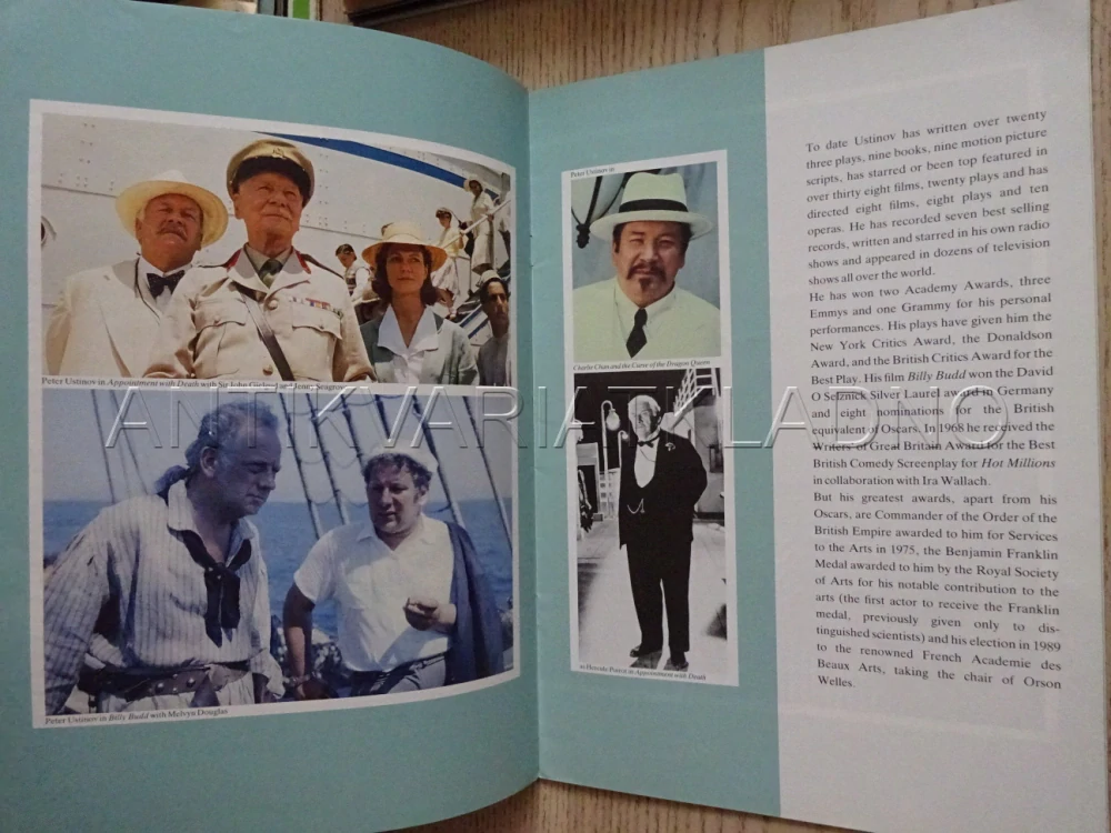 AN EVENING WITH PETER USTINOV, ANGLICKY, PROGRAM