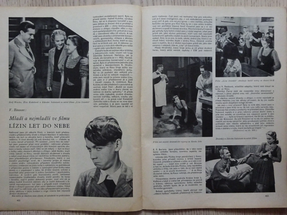 KINOREVUE, Č. 23, 1938, BLANKA WALESKÁ, STANISLAV STRNAD