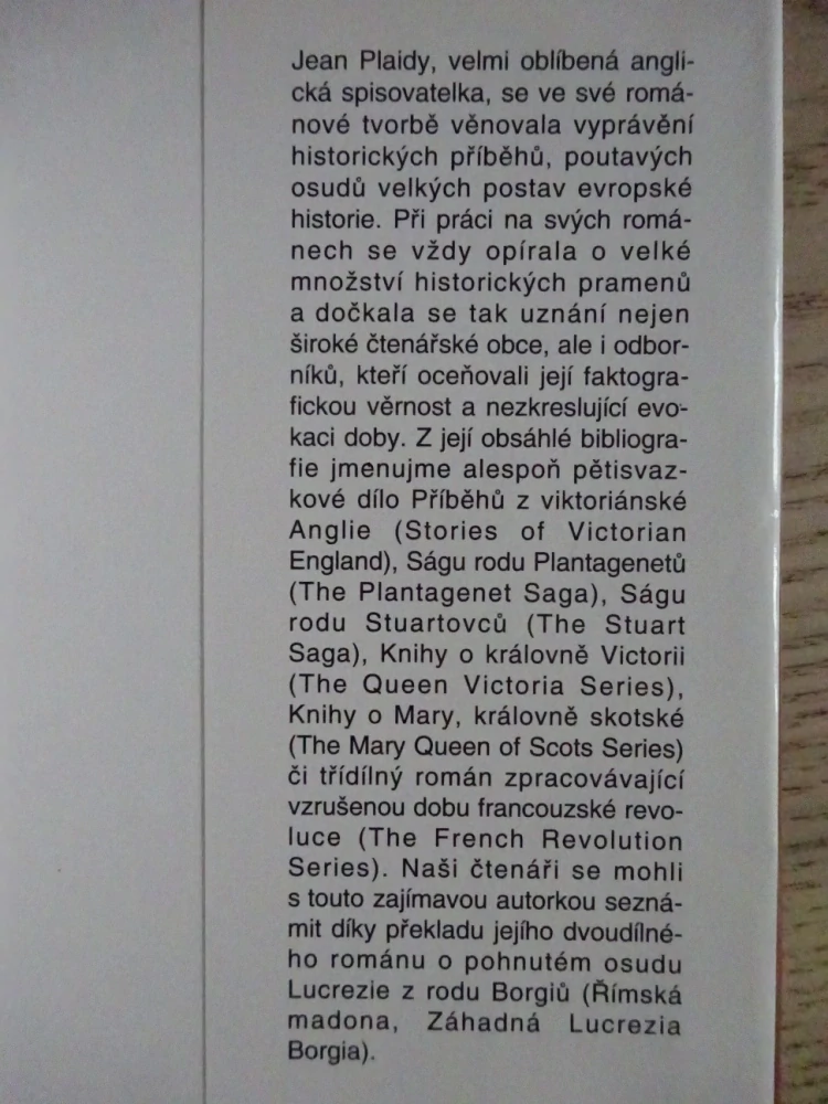 ŽÁRLIVÁ KATEŘINA, JEAN PLAIDY, **an