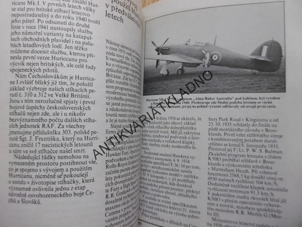 ILUSTROVANÁ HISTORIE LETECTVÍ, VRANÝ, HURT, **an