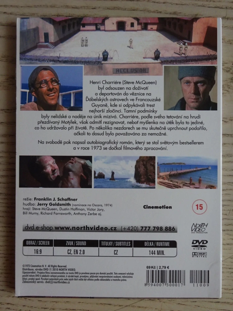 MOTÝLEK, DVD FILM