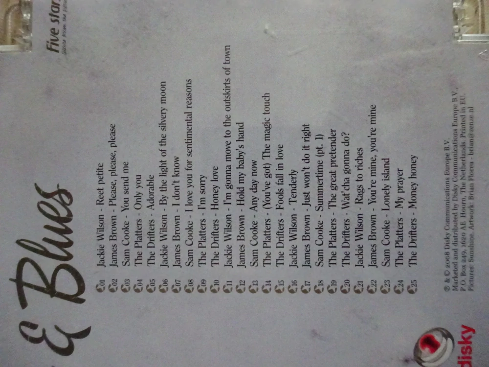 RHYTM AND BLUES, CD HUDBA