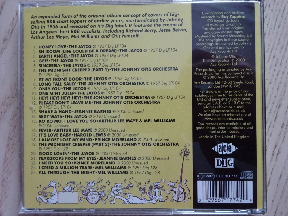 JOHNNY OTIS ORCHESTRA, ROCK'N'ROLL, CD HUDBA