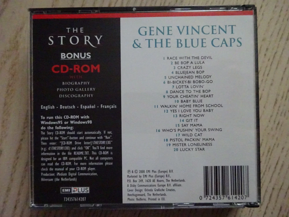GENE VINCENT AND THE BLUE CAPS, CD HUDBA