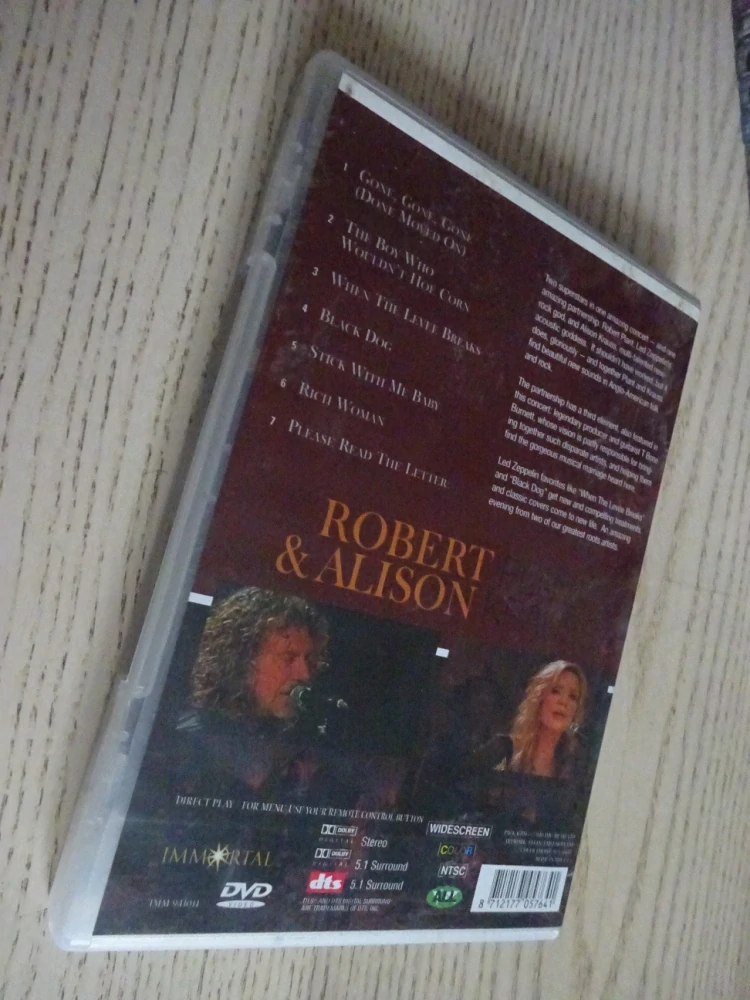ROBERT PLANT A ALISON KRAUSS, BY INVITATION ONLY, DVD HUDBA