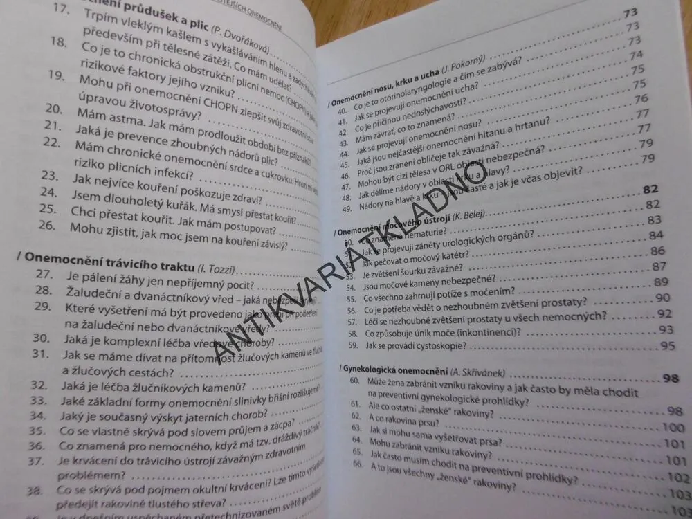 100 + 1  OTÁZEK A ODPOVĚDÍ O PREVENCI NEJČASTĚJŠÍCH ONEMOCNĚNÍ, SOVOVÁ, **an