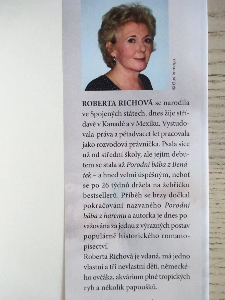 PORODNÍ BÁBA Z BENÁTEK, ROBERTA RICHOVÁ, **an